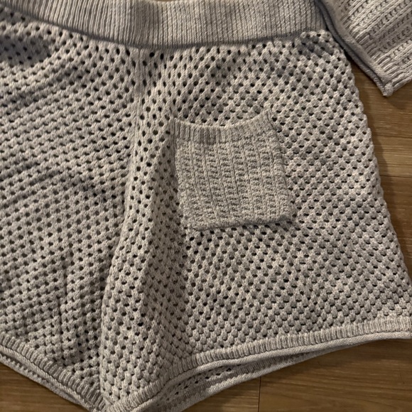 Wild Fable 2-Piece Knit Lounge Set - Light Grey - Size Medium - Picture 3 of 11